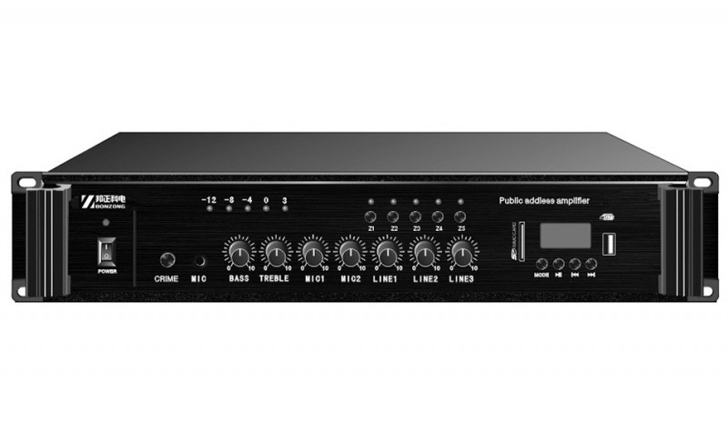 合并式功放+5分区开关（350W）BZ-350W